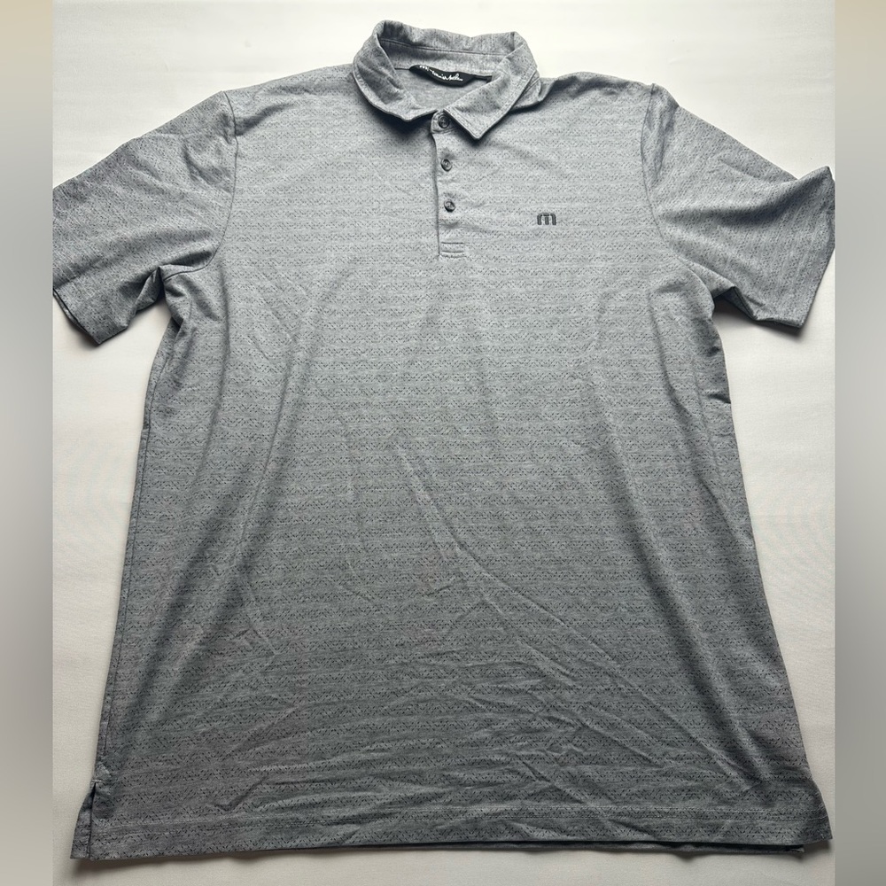Travis Mathew Men's Gray Polo Shirt. Size XL